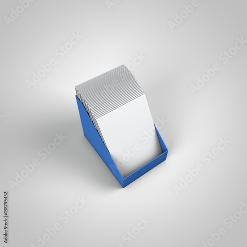 3d display used for magazines on counters or in shops