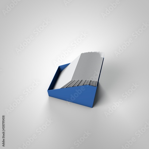 3d display used for magazines on counters or in shops