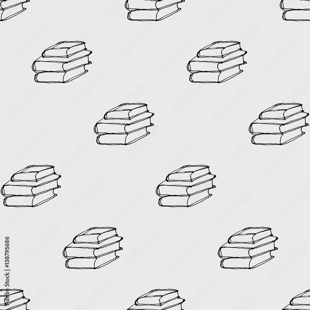 Seamless pattern with books Seamless pattern with books