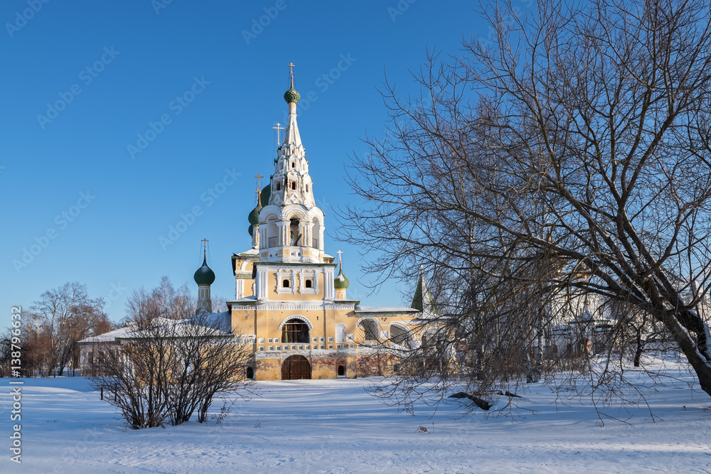 Church of St John the Baptist in Uglich in winter, Russia Church of St John the Baptist in Uglich in winter, Russia