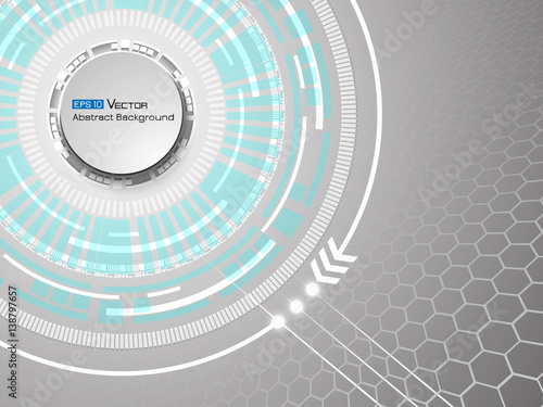 Abstract white circles background