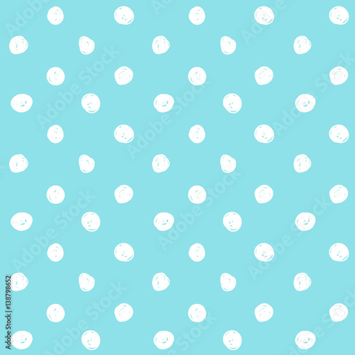 Vector beautiful polka dot pattern.