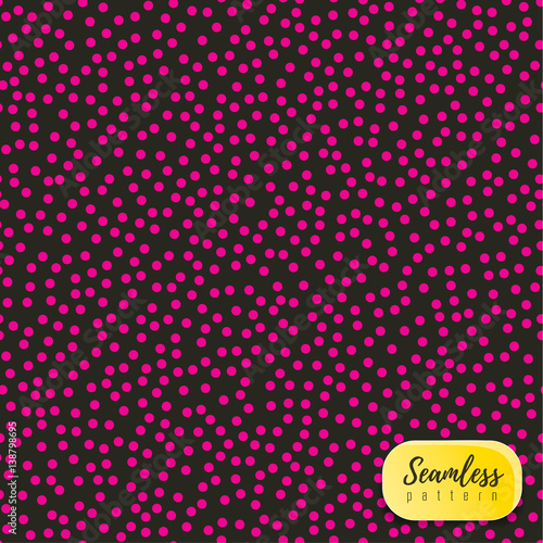 Vector pink dot pattern on dark background.