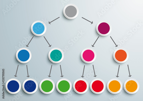 Colored Pyramid Scheme Infographic