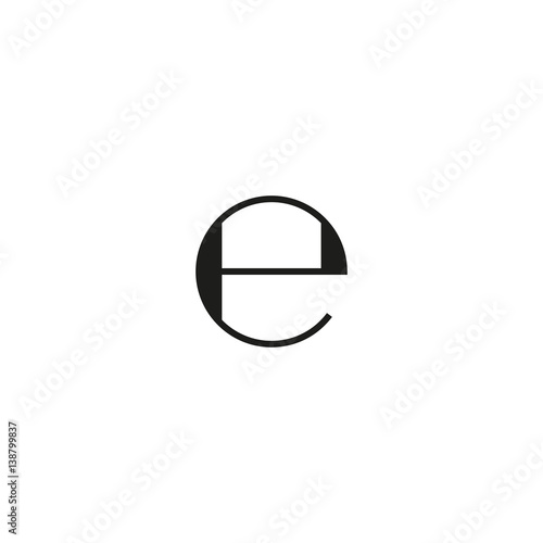 European weight symbol isolated on white background vector illustration. Estimated sign indicates that packaging filled according to European directive. E-mark black packaging pictogram