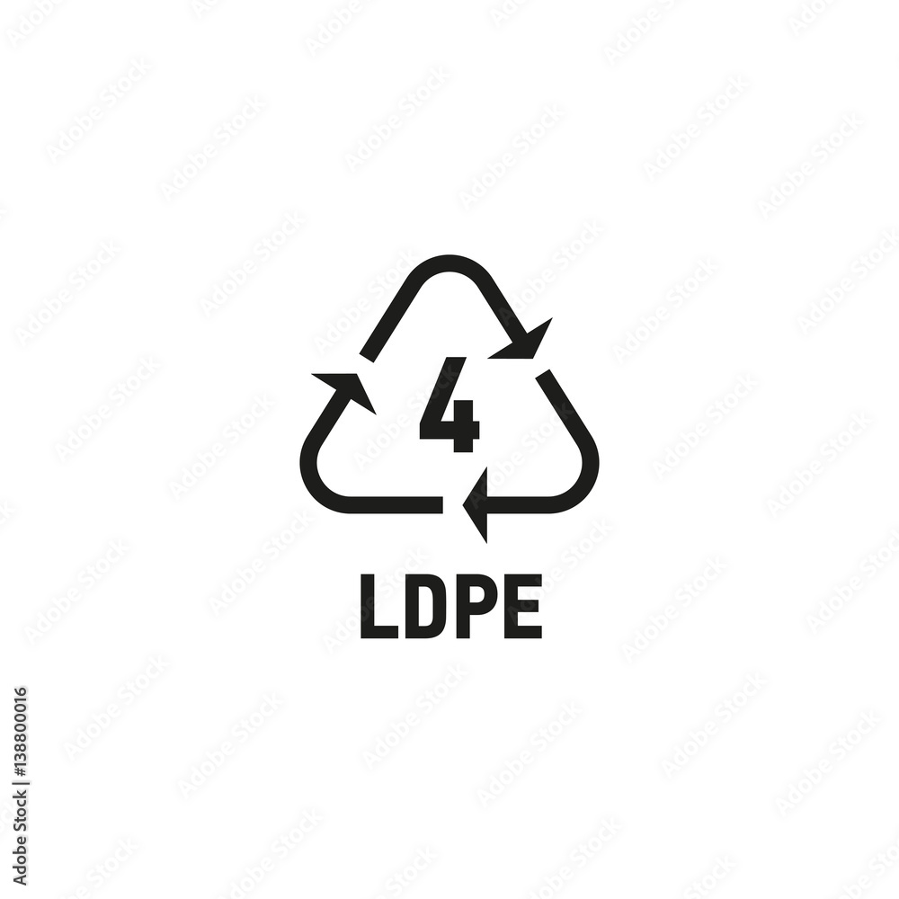 Packaging symbol isolated on white background vector illustration. Recycling symbol showing