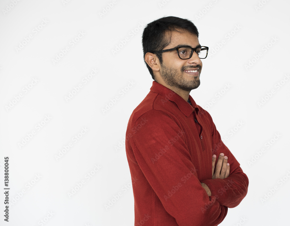 Indian Man Smiling Portrait Concept Indian Man Smiling Portrait Concept