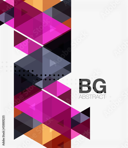 Vector abstract colorful triangle repetition