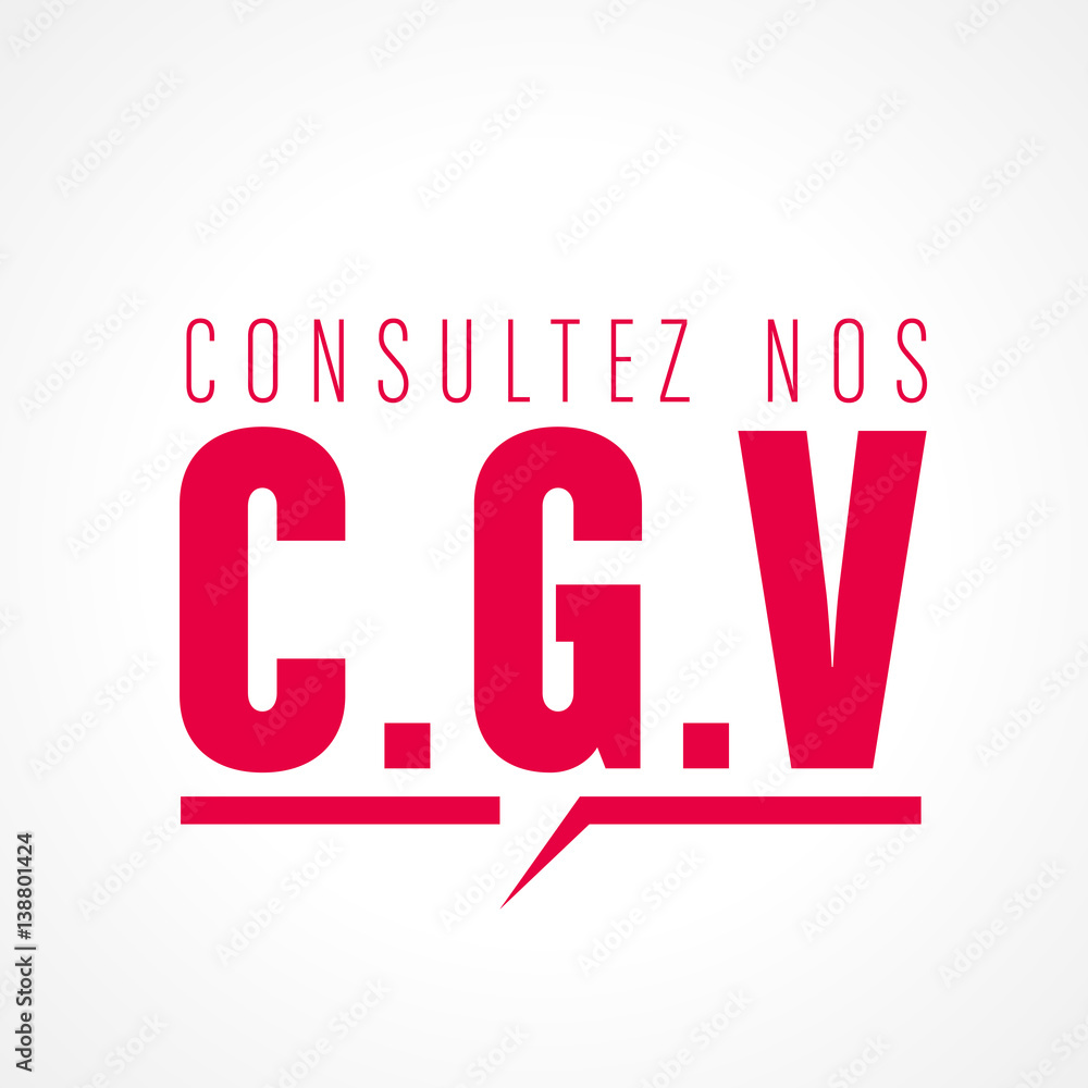Fototapeta premium consultez nos C.G.V