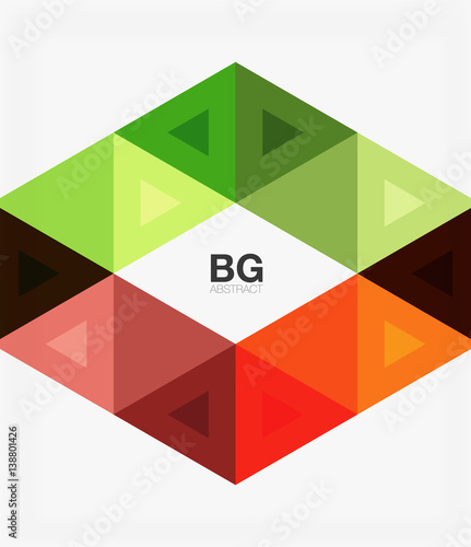 Vector abstract colorful triangle repetition