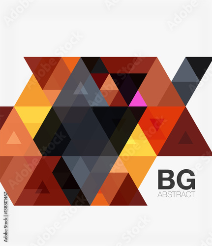Vector abstract colorful triangle repetition