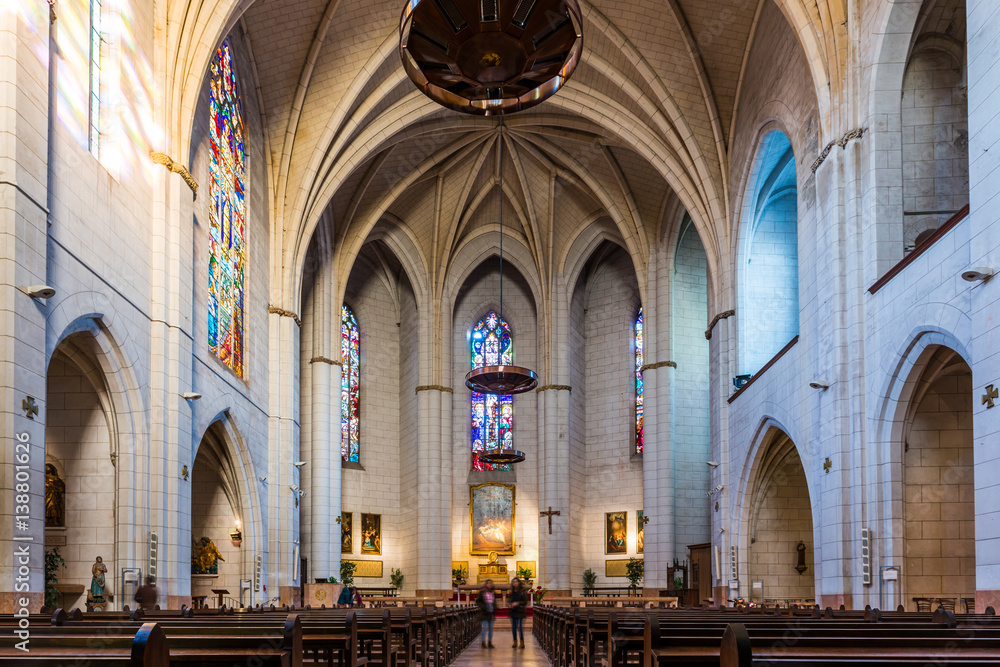 Intérieur de l'église Notre-Dame La Dalbade à Toulouse, Occitanie, France