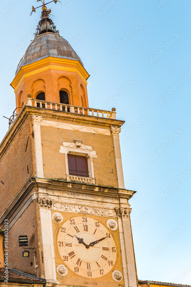 clock tower in Modena