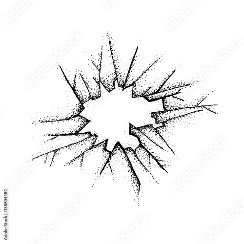 Dotwork Broken Glass