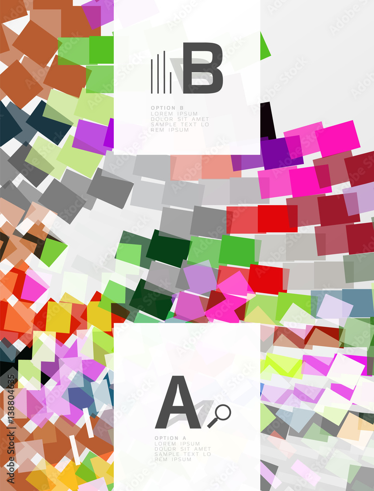 Abstract geometrical texture with infographic options