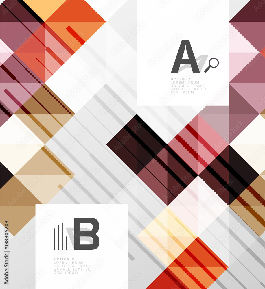 Minimalistic square shapes abstract background Minimalistic square shapes abstract background