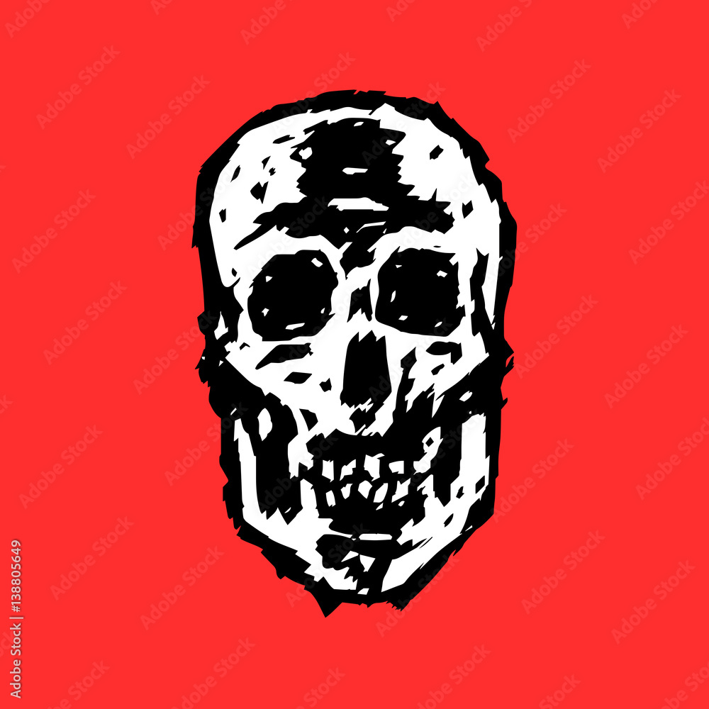 grim skull vector illustration grim skull vector illustration
