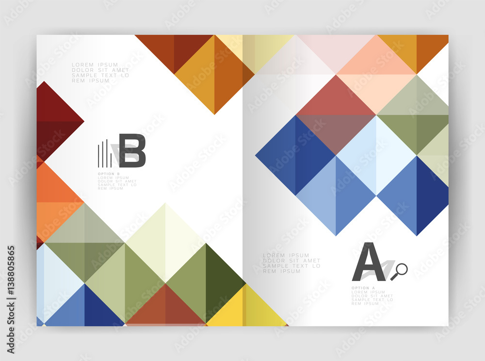 Vector square template background Vector square template background