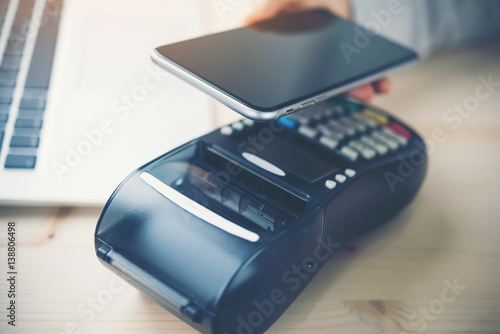 mobile payment ,online shopping concept photo