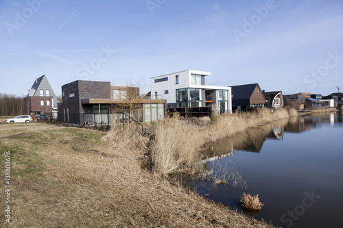 new houses in homerus buurt in Almere Poort in the netherlands © ahavelaar