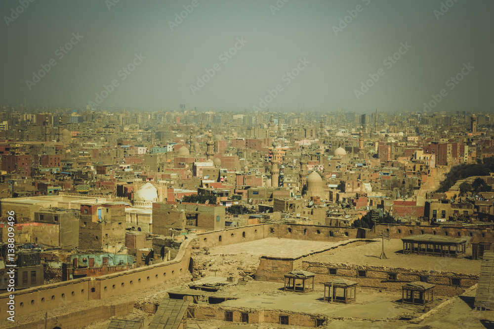 Fototapeta premium old buildings at cairo, egypt