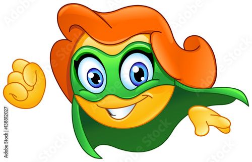 Superheroine emoticon