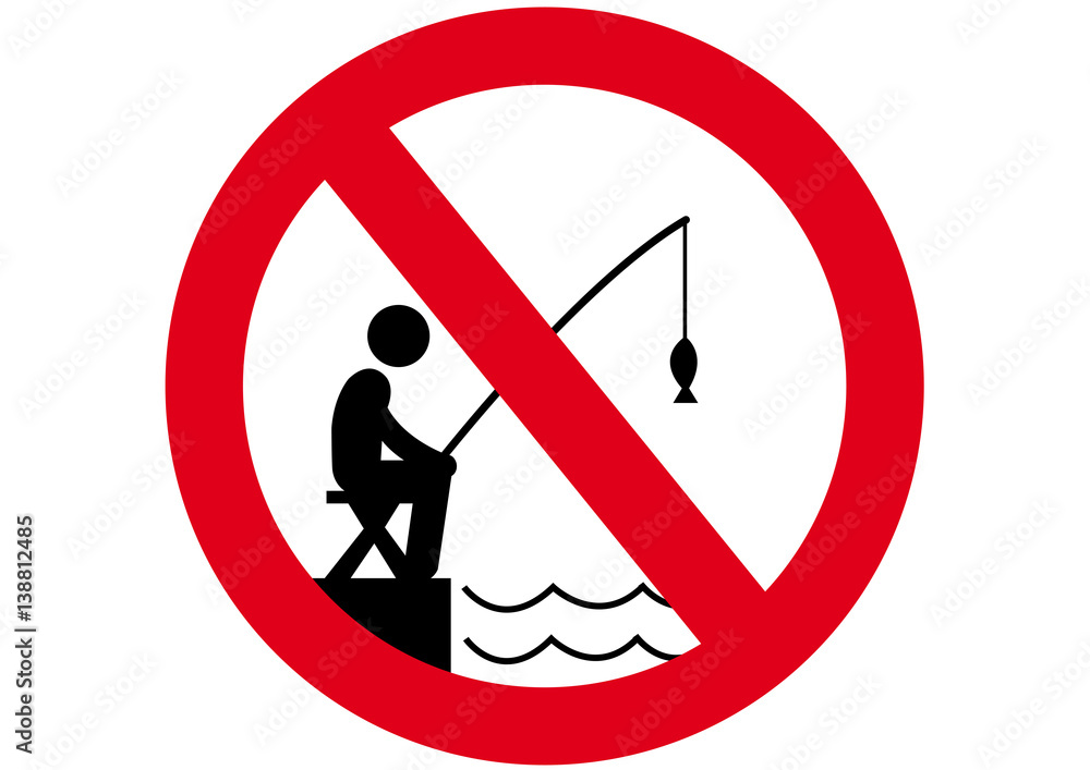 Schild Angeln Verboten