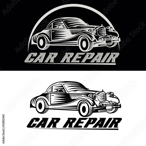 car repair team logo