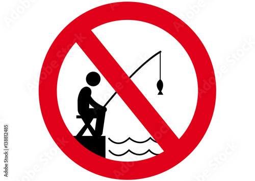 Schild Angeln verboten