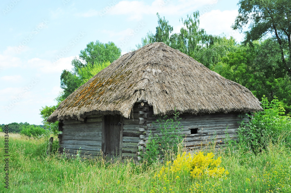 Ancient wooden barn