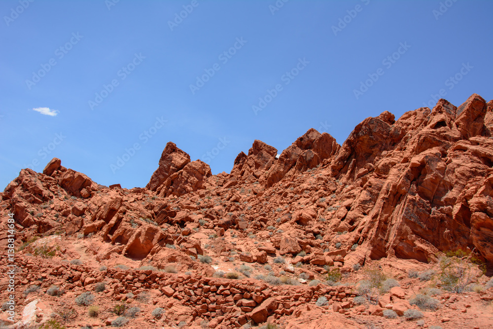 Fototapeta premium Stones in the park Valley of fire, Nevada USA