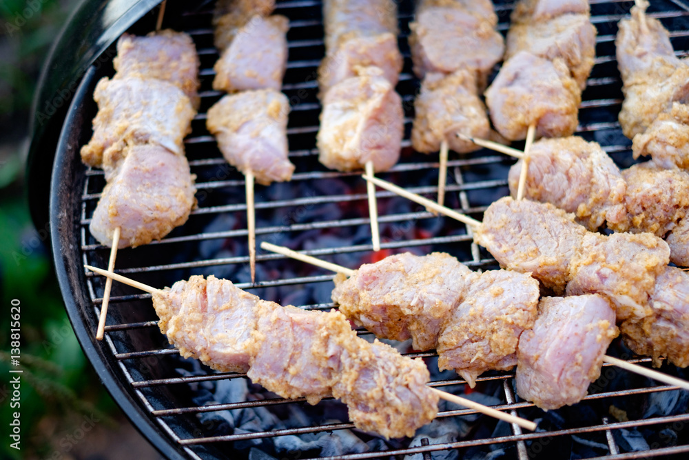 Barbeque on the grill