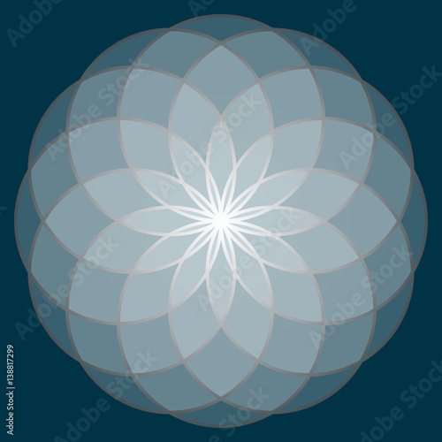 Flower of Life. Sacred Geometry.