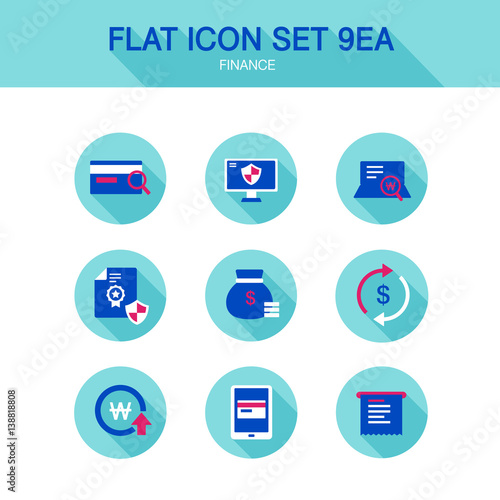 finance icon set