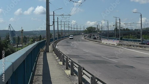 Asparuhov bridge in Varna. Bulgaria. photo