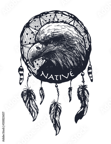 Dreamcatcher, vector illustration
