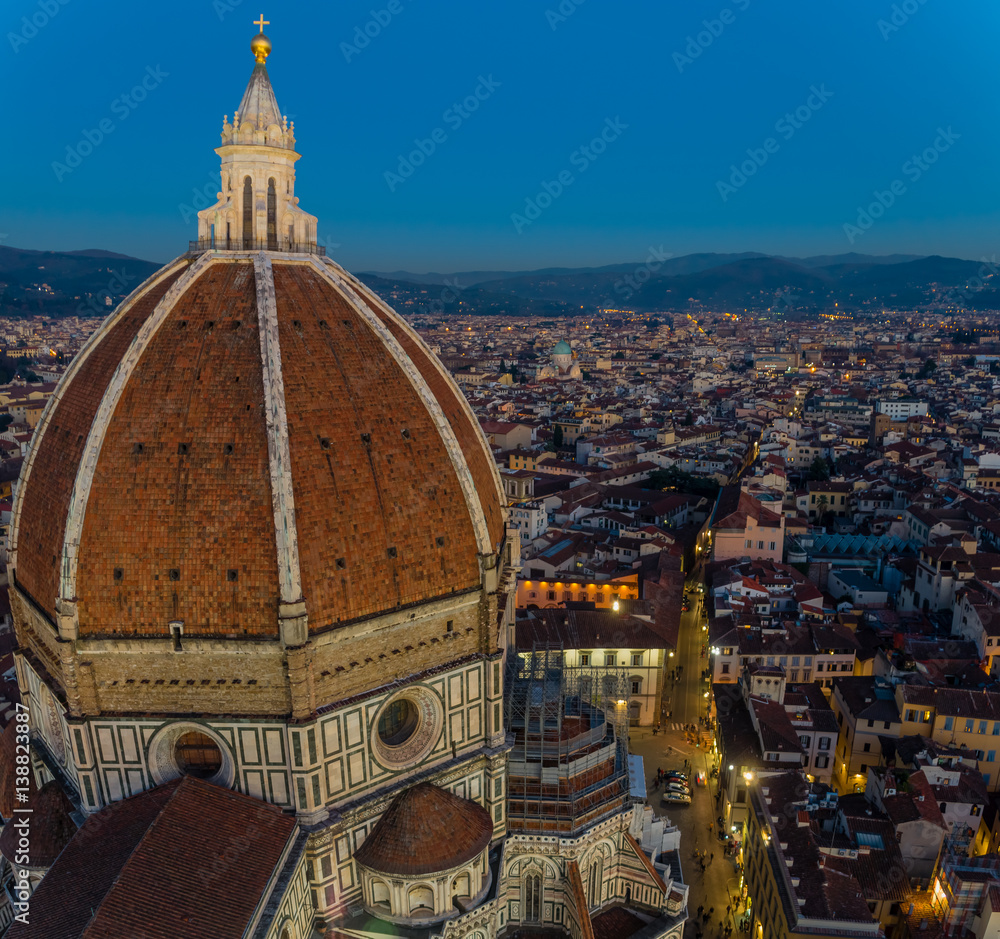 Fototapeta premium Florence (Italy) at night