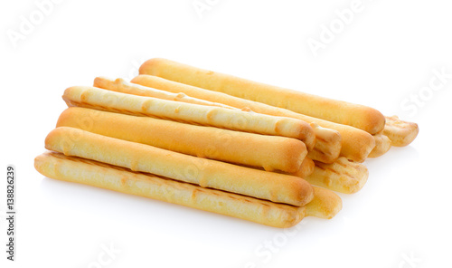 bread sticks isolated on white background