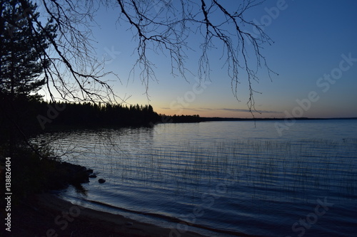 Lake view at Sunseet photo