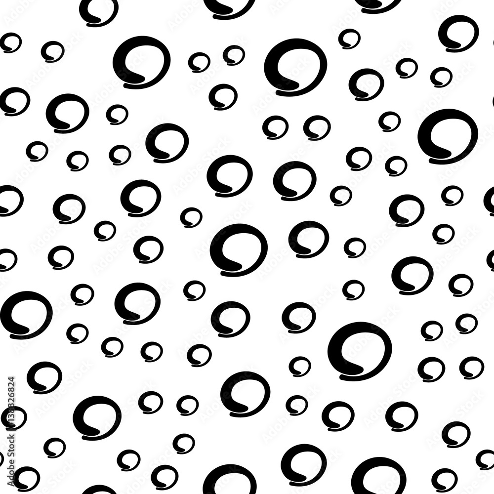 Seamless pattern with bubbles