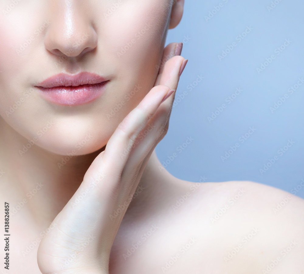 woman beauty face neck lips woman beauty face neck lips