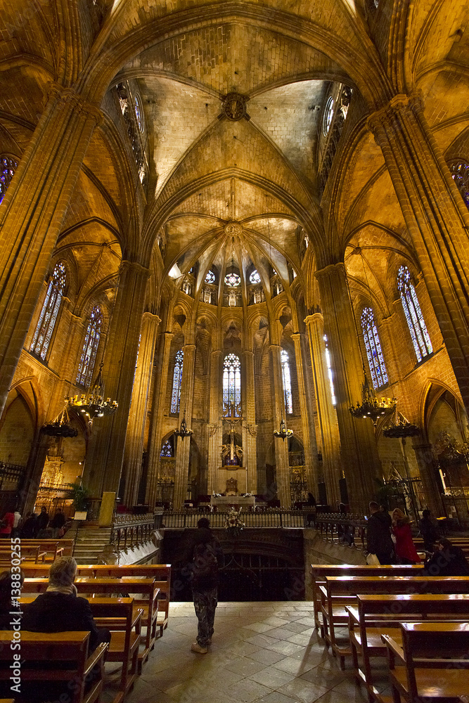 Fototapeta premium La Cattedrale di Barcellona