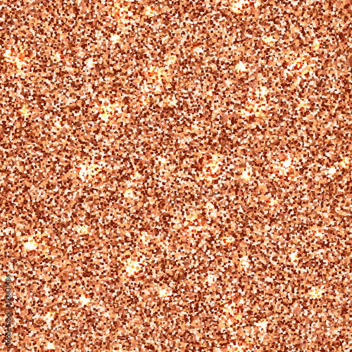 Fashion bronze seamless pattern with sparkles. Luxury and shiny metallic texture with gold glitter. Vector abstract yellow illustration of golden shimmer background