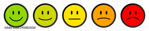 5 Mood Faces Color/Black