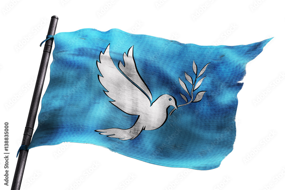 Un manifestant pro-palestinien agitant un drapeau palestinien derrière