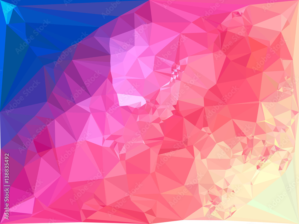 Naklejka premium Abstract multicolor mosaic backdrop. Vector clip art.