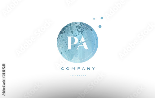 pa p a  watercolor grunge vintage alphabet letter logo