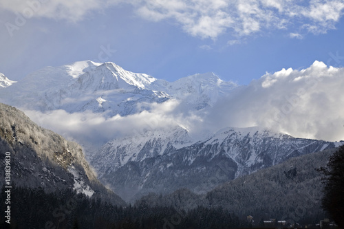 Mont Blanc, France - First view. Daunting and impressive.