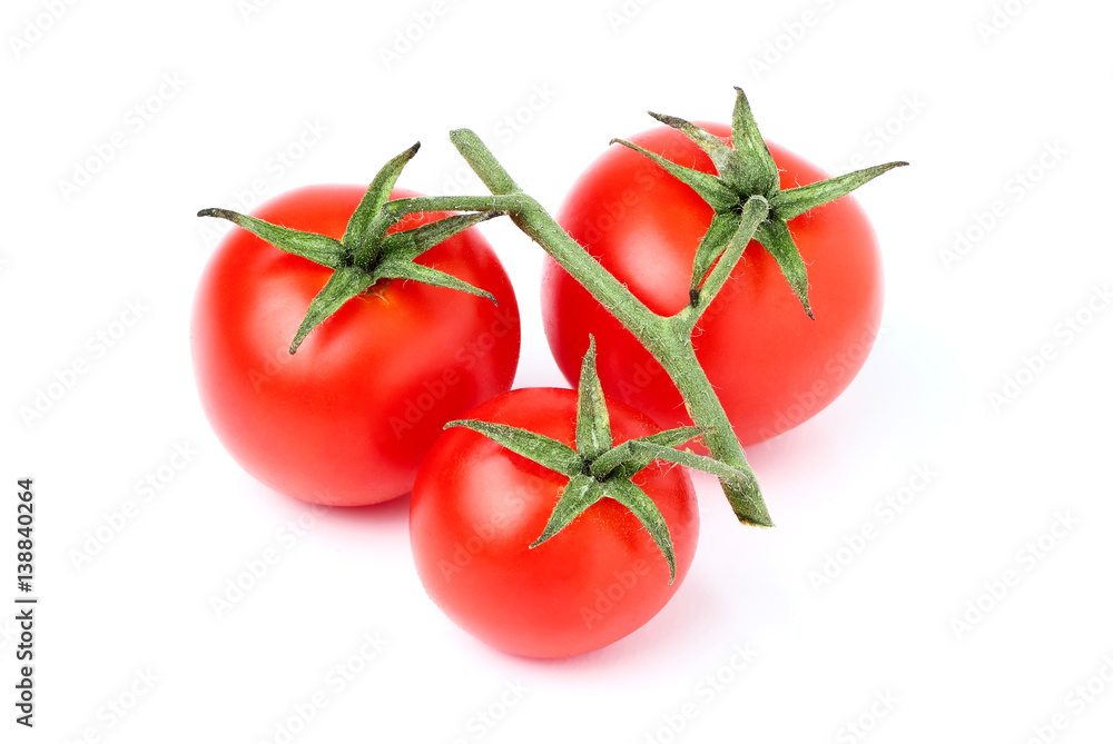 Tomatoes on a branch close up. Tomatoes on a branch close up.