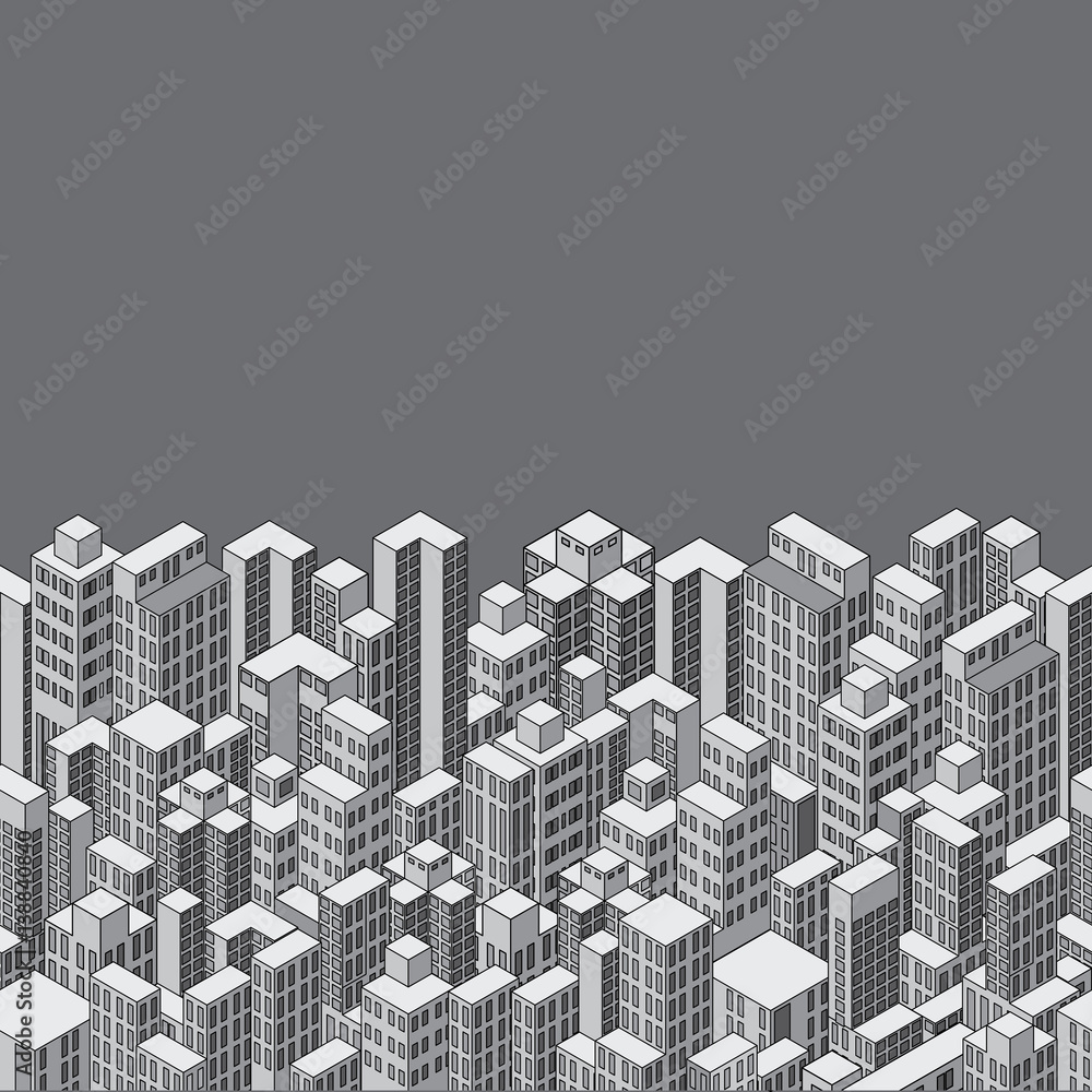 Isometric Cityscape Background